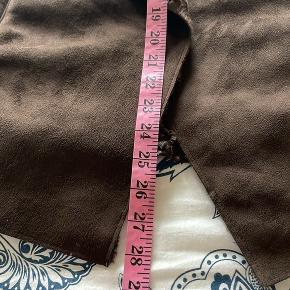 Marc New York Drape Faux Fur & Faux Suede Vest with Pockets Size Medium - Picture 8 of 8